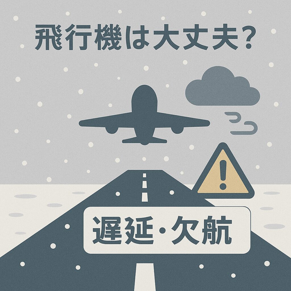 3月の北海道旅行は飛行機が欠航しやすい？