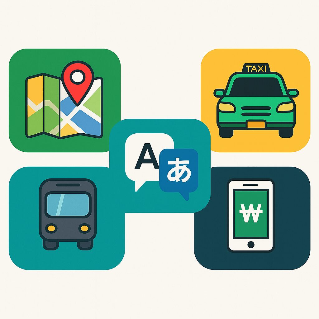 【2025年版】韓国旅行で必ず入れるべきアプリ5ジャンル