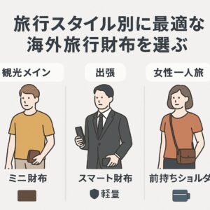 旅行スタイル別に最適な海外旅行財布を選ぶ