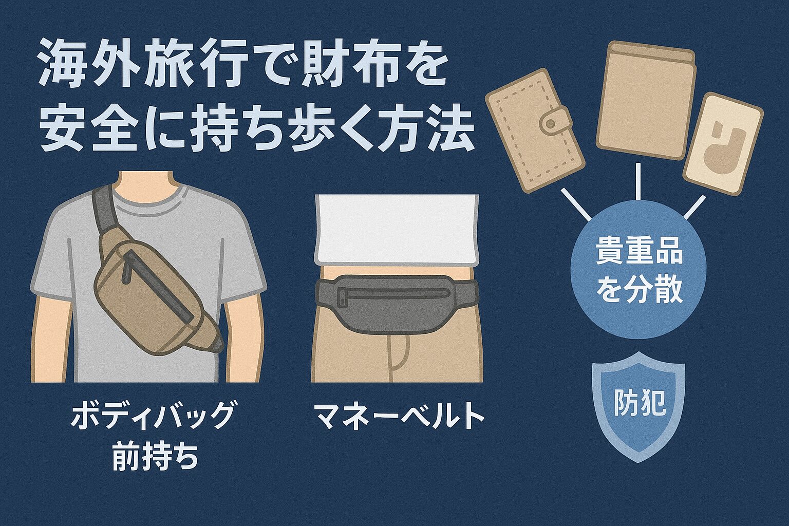 海外旅行で財布を安全に持ち歩く方法
