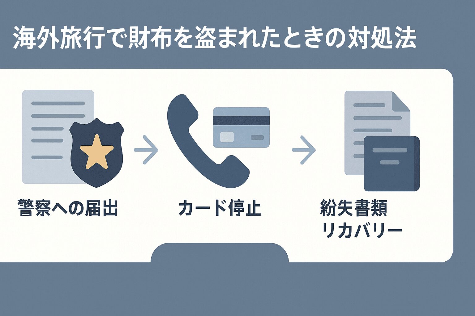 海外旅行で財布を盗まれたときの対処法