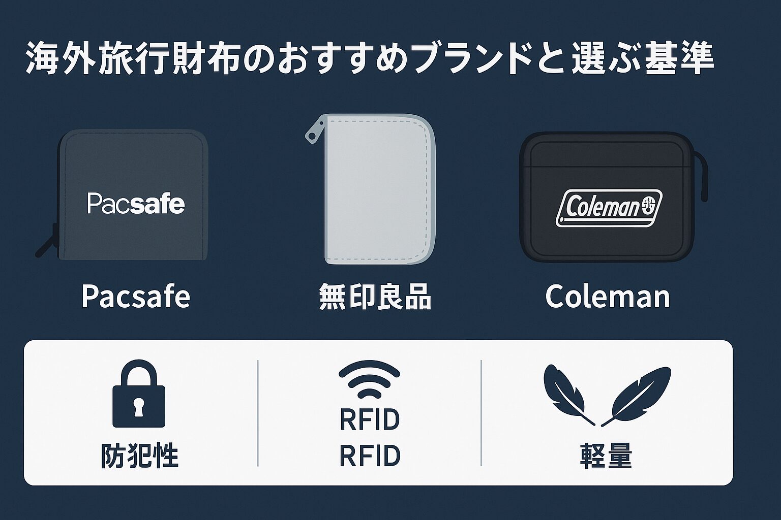 海外旅行財布のおすすめブランドと選ぶ基準